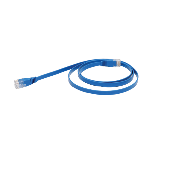 Cat6 Ultra-Thin Flat Ethernet Patch Cable – 1m Blue