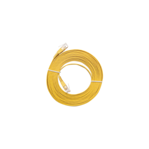Cat6 Ultra-Thin Flat Ethernet Patch Cable – 3m Yellow