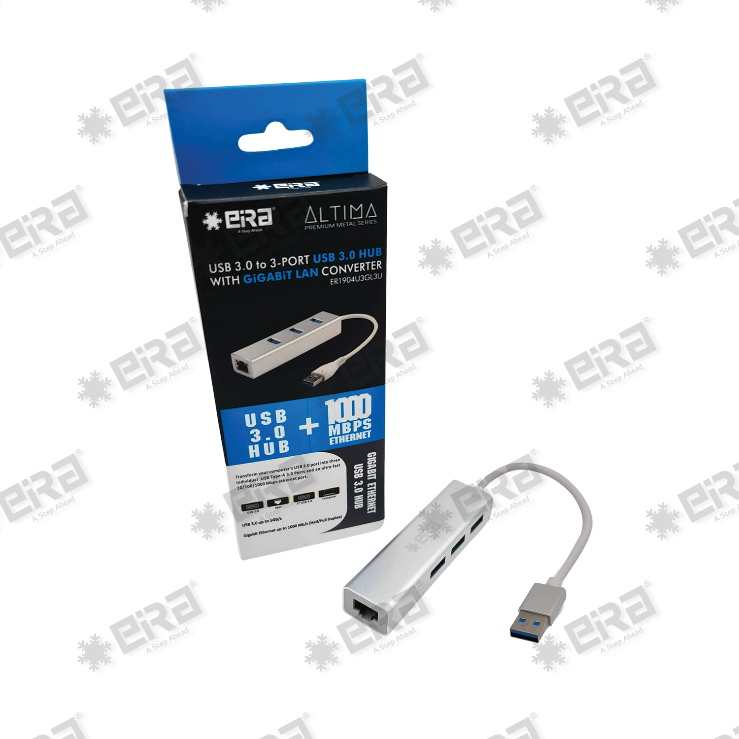 USB 3.0 Combo Hub (3*USB3.0 ports + Gigabit Lan) – Altima Series