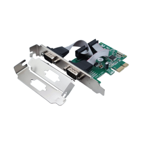 PCIe x1 to 2S DB9 RS232 Serial