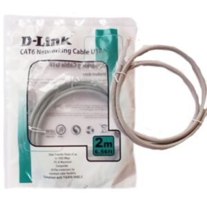 D-Link CAT6 2M Patch Cord UTP Gray