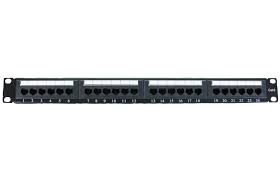 Patch Panel, RJ45, 24 Ports, Cat6, Fully Loaded  Patch Panels