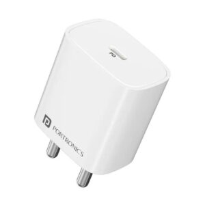 Portronics POR 1242 Adapto 25 Plus(W/O Cable) (White)