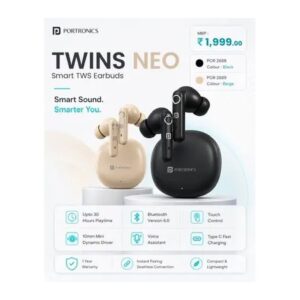 Portronics POR 2688 Twins Neo (Black)