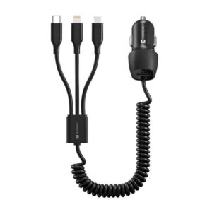 Portronics POR 2859 Car Power 3X (Black)