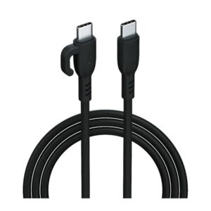 Portronics POR 2883 konnect core 3 (C -C) (60W) (Black)