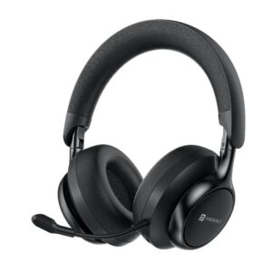 Portronics POR 3353 Muffs M7(Detachable Mic,Low lat) (Black)
