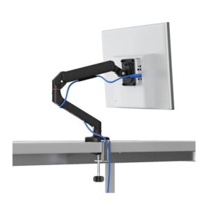 Portronics POR 3420 Aerolift Solo - Single Monitor Desk (Black)