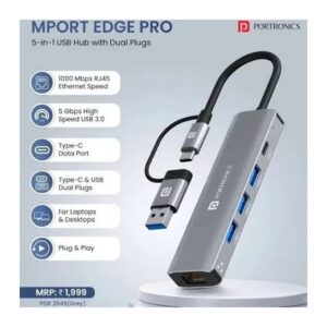 Portronics POR 3549 Mport Edge Pro (Grey)